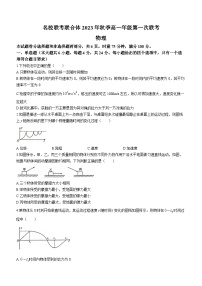 湖南省名校联考联合体2023-2024学年高一上学期第一次联考（期中考试）物理试卷（Word版附答案）