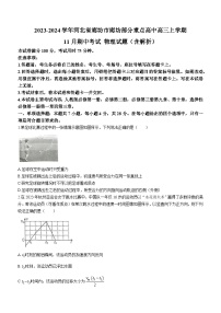 2023-2024学年河北省廊坊市廊坊部分重点高中高三上学期11月期中考试 物理试题（含解析）