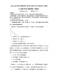 2023-2024学年河南省周口市川汇区周口恒大中学高三上学期11月期中考试 物理试题（含解析）