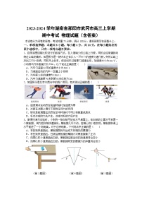 2023-2024学年湖南省邵阳市武冈市高三上学期期中考试 物理试题（含答案）