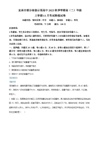 2024宜昌部分省级示范高中高二上学期11月月考物理试卷含解析