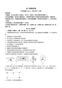 2024湖南部分校联考高二上学期期中考试物理试卷版含答案