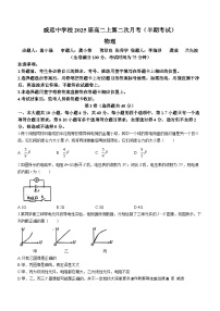 四川省内江市威远中学校高2023-2024学年高二上学期第二次月考（期中考试）物理试卷