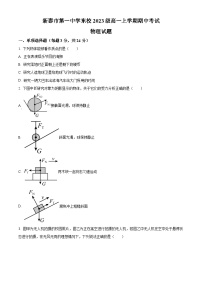 2024新泰一中东校高一上学期期中考试物理含解析