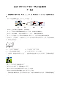 广东东莞七校2023-2024学年高一上学期联考物理试卷（含答案）