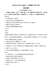 四川省泸县第五中学2023-2024学年高二上学期12月月考物理试题（Word版附解析）