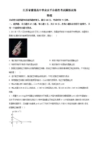 精品解析：2024年江苏省普通高中学业水平合格性考试物理模拟试卷（解析版）