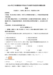 精品解析：2024年辽宁省沈阳市普通高中学业水平合格性考试模拟物理试卷（解析版）