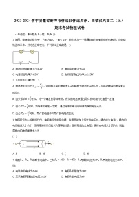 2023-2024学年安徽省蚌埠市怀远县怀远禹泽、固镇汉兴高二（上）期末考试物理试卷（含解析）