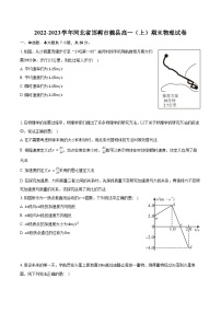 2022-2023学年河北省邯郸市魏县高一（上）期末物理试卷（含解析）