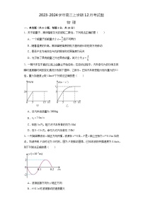 河南省南阳市新野县第一高级中学2023-2024学年高三上学期12月月考物理试题（Word版附解析）