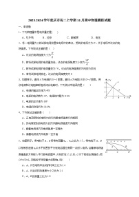 2023-2024学年重庆市高二上册11月期中物理测试卷（附答案）