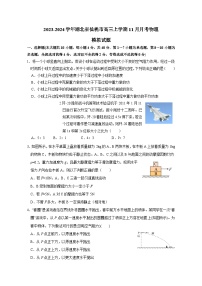 2023-2024学年湖北省仙桃市高三上册11月月考物理测试卷（含解析）