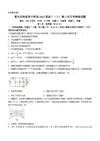 重庆市九龙坡区杨家坪中学2023-2024学年高二上学期第三次月考物理试题(无答案)