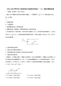 2023-2024学年辽宁省沈阳市五校协作体高一（上）期末物理试卷（含解析）