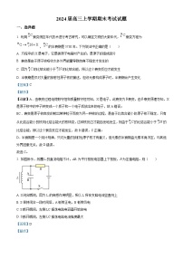 2024武汉江岸区高三上学期元月调考试题物理含解析