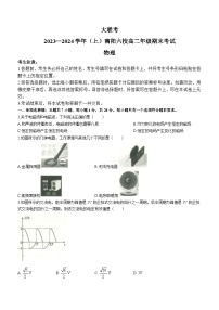 河南省南阳市六校2023-2024+学年高二上学期1月期末考试物理试题