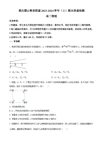 2024重庆市高二上学期1月期末考试物理含解析