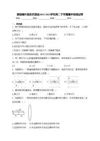 新疆喀什地区巴楚县2022-2023学年高二下学期期中物理试卷(含答案)