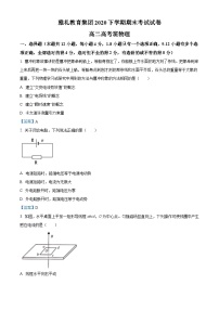 湖南省长沙市雅礼中学2020-2021学年高二（上）期末考试物理试题