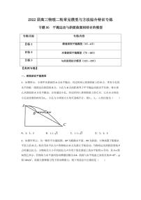 2022 届高三物理二轮常见模型与方法综合特训专练专题06 平抛运动与斜面曲面相结合的模型