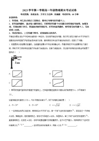 上海外国语大学附属外国语学校2023-2024学年高一上学期期末考试物理试卷