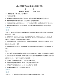 94，四川省眉山市2023-2024学年高二上学期1月期末联考物理试题