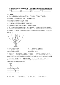 广东省汕尾市2023-2024学年高二上学期期末教学质量监测物理试卷(含答案)