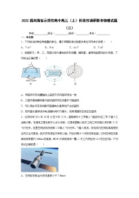 物理-2022届河南省示范性高中高三（上）阶段性调研联考物理试题（二）