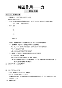 第三章 相互作用——力（上）+讲义+-2023-2024学年高一上学期物理人教版（2019）必修第一册