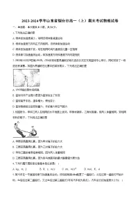 2023-2024学年山东省烟台市高一（上）期末考试物理试卷（含解析）