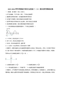 2023-2024学年河南省开封市五校高二（上）期末联考物理试卷(含解析）