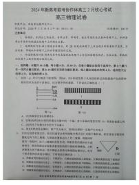 湖北新高考联考协作体2024届高三下学期2月收心考试物理试题