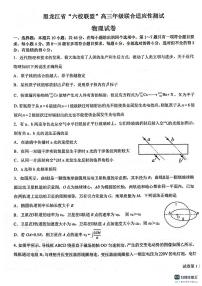 黑龙江省“六校联盟”2023-2024学年高三下学期联合性适应测试物理试题和答案