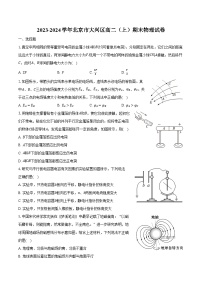 2023-2024学年北京市大兴区高二（上）期末物理试卷（含解析）