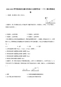 2022-2023学年陕西省安康市汉滨区七校联考高一（下）期末物理试卷（含详细答案解析）