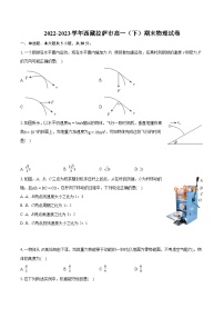 2022-2023学年西藏拉萨市高一（下）期末物理试卷（含详细答案解析）