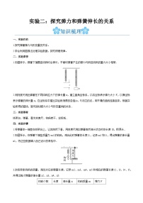 备战2024年高考物理一轮重难点复习讲义 实验02+ 探究弹力和弹簧伸长的关系【全攻略】