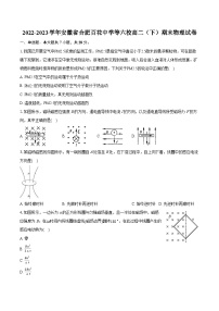 2022-2023学年安徽省合肥百花中学等六校高二（下）期末物理试卷（含详细答案解析）