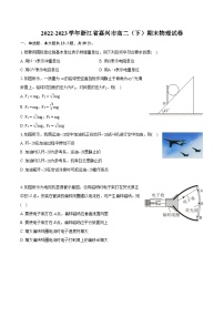 2022-2023学年浙江省嘉兴市高二（下）期末物理试卷（含详细答案解析）