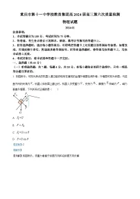 2024届重庆市第十一中学校教育集团高高三下学期第六次质量检测（开学）物理试题 （解析版）
