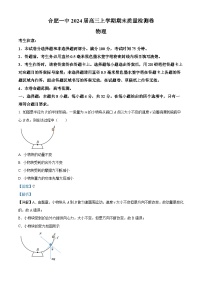 安徽省合肥市第一中学2023-2024学年高三上学期期末联考（省十联考）物理试卷试卷（Word版附解析）