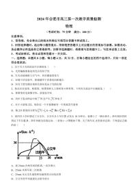 2024年合肥市高三一模物理试题和答案