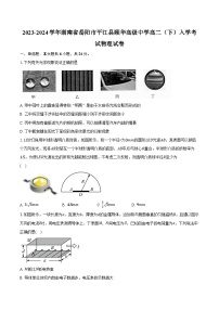 2023-2024学年湖南省岳阳市平江县颐华高级中学高二（下）入学考试物理试卷（含解析）