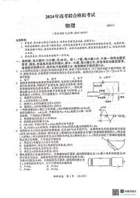 2024届广西壮族自治区河池市高三一模物理试题