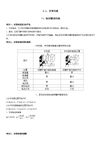 高中物理人教版 (2019)选择性必修 第二册1 交变电流习题