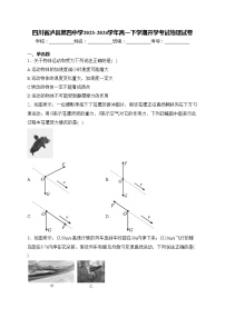 四川省泸县第四中学2023-2024学年高一下学期开学考试物理试卷(含答案)