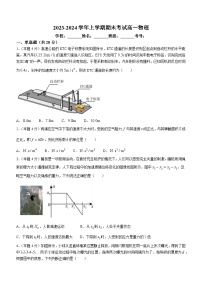 安徽省淮北市龙兴中学2023-2024学年高一上学期期末考试物理试卷(无答案)