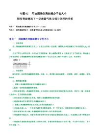 高考物理一轮复习重难点逐个突破专题92用油膜法估测油酸分子的大小探究等温情况下一定质量气体压强与体积的关系(原卷版+解析)