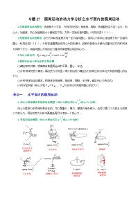 高考物理一轮复习重难点逐个突破专题27圆周运动的动力学分析之水平面内的圆周运动(原卷版+解析)